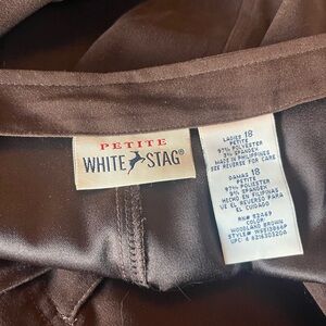 White Stag Brown A-Line Skirt